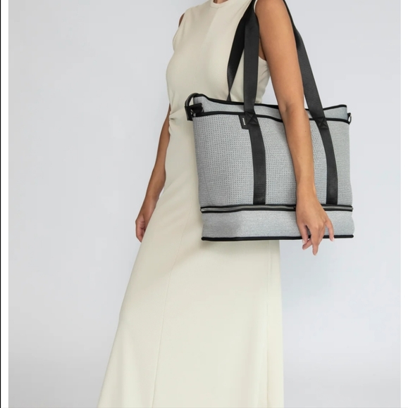 PRENE The Sunday Bag (Grey) Neoprene Tote / Baby / Travel Bag - Picture 7 of 9